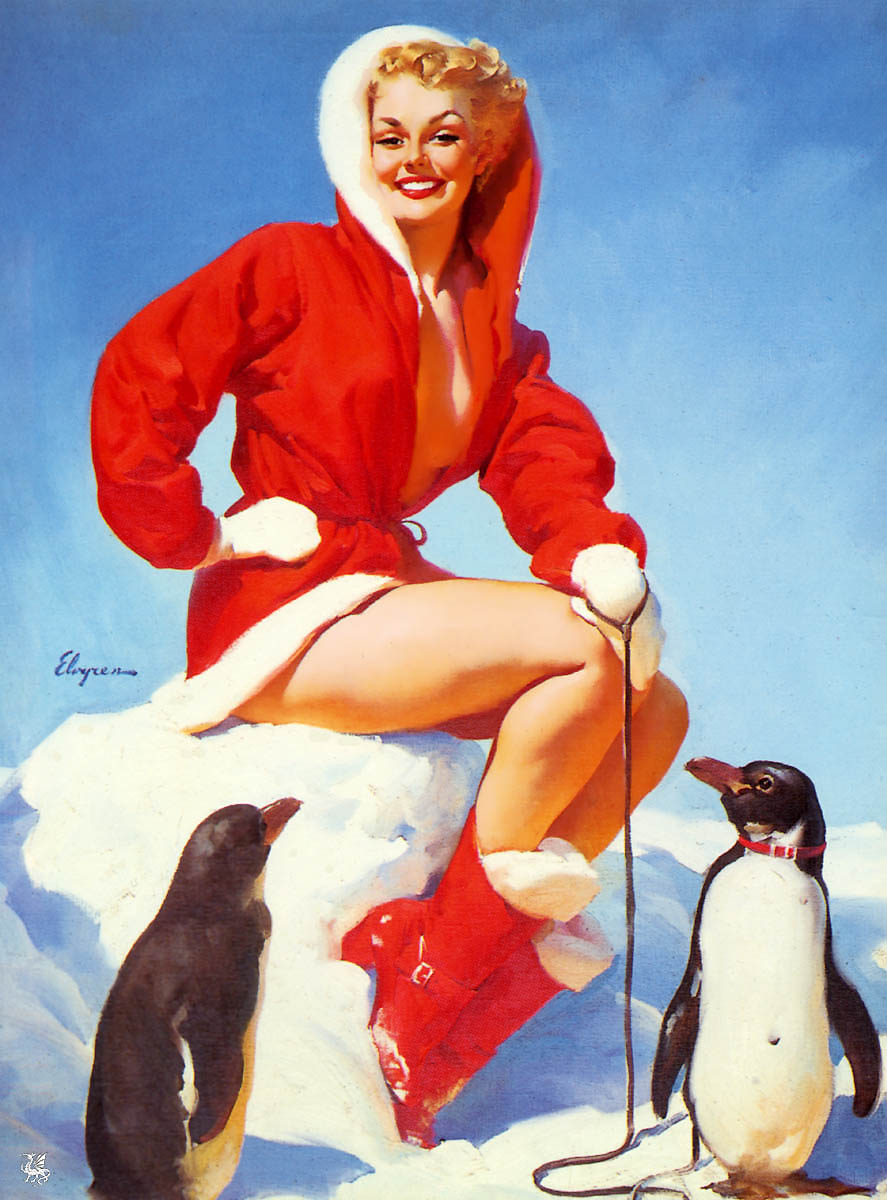gil-Elvgren-pin-up-with-penguins via vintagefolly.com.jpg